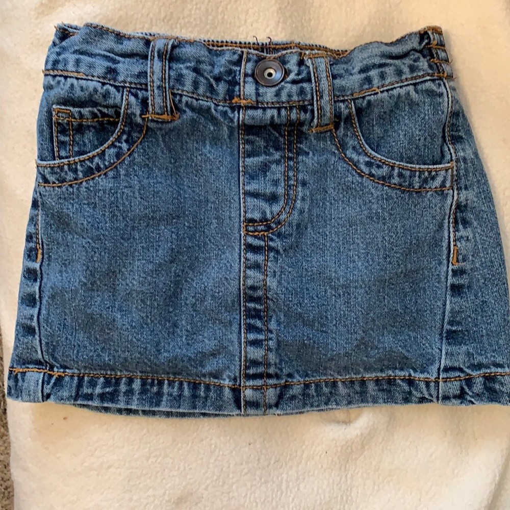 Toddler girls blue Jean skirt